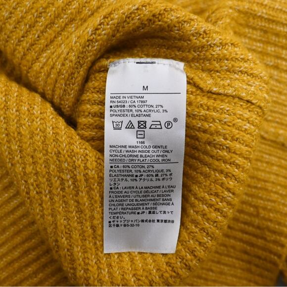 Banana Republic Womens M Autumn Yellow Gold Pullover Knit Sweater - Picture 8 of 8